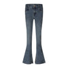Meisjes Jeans flared van No Way Monday in de kleur Blue jeans in maat 164.