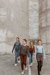Meisjes Jeans flared van No Way Monday in de kleur Blue jeans in maat 164.