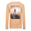Jongens Longsleeve van No Way Monday in de kleur Peach in maat 164.