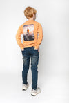 Jongens Longsleeve van No Way Monday in de kleur Peach in maat 164.