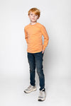 Jongens Longsleeve van No Way Monday in de kleur Peach in maat 164.