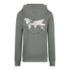 Jongens Sweater with hood van No Way Monday in de kleur Forest green in maat 164.
