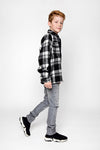 Jongens Blouse van No Way Monday in de kleur Black in maat 164.