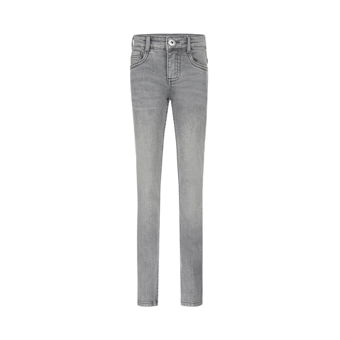 Jongens Jeans Skinny van No Way Monday in de kleur Grey jeans in maat 164.