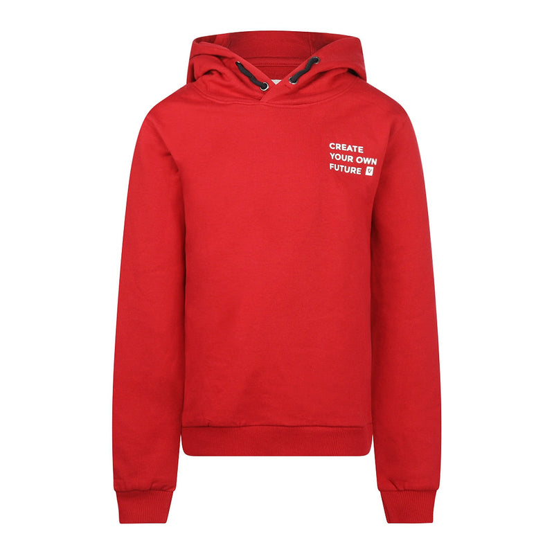 Jongens Sweater with hood van  in de kleur Red in maat 164.