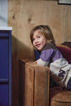 Jongens Sweater van Koko Noko in de kleur  Dark brown in maat 128.