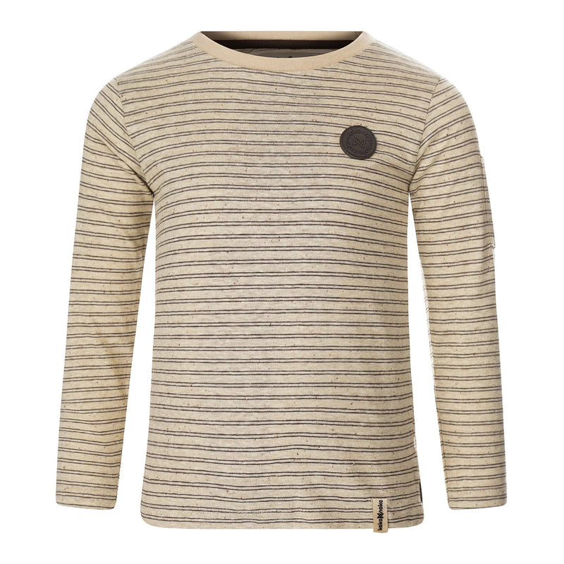 Jongens Longsleeve van Koko Noko in de kleur Beige in maat 128.
