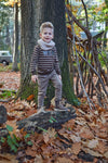 Jongens Jogging trousers van Koko Noko in de kleur Faded brown in maat 128.