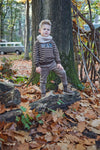 Jongens Jogging trousers van Koko Noko in de kleur Faded brown in maat 128.