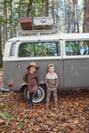 Jongens Jogging trousers van Koko Noko in de kleur Faded brown in maat 128.