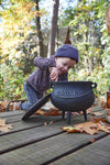 Jongens Sweater with hood van Koko Noko in de kleur  Dark brown in maat 128.