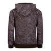 Jongens Sweater with hood van Koko Noko in de kleur  Dark brown in maat 128.