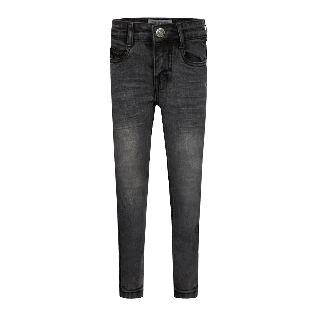 Jongens Jeans Skinny van Koko Noko in de kleur Grey jeans in maat 128.