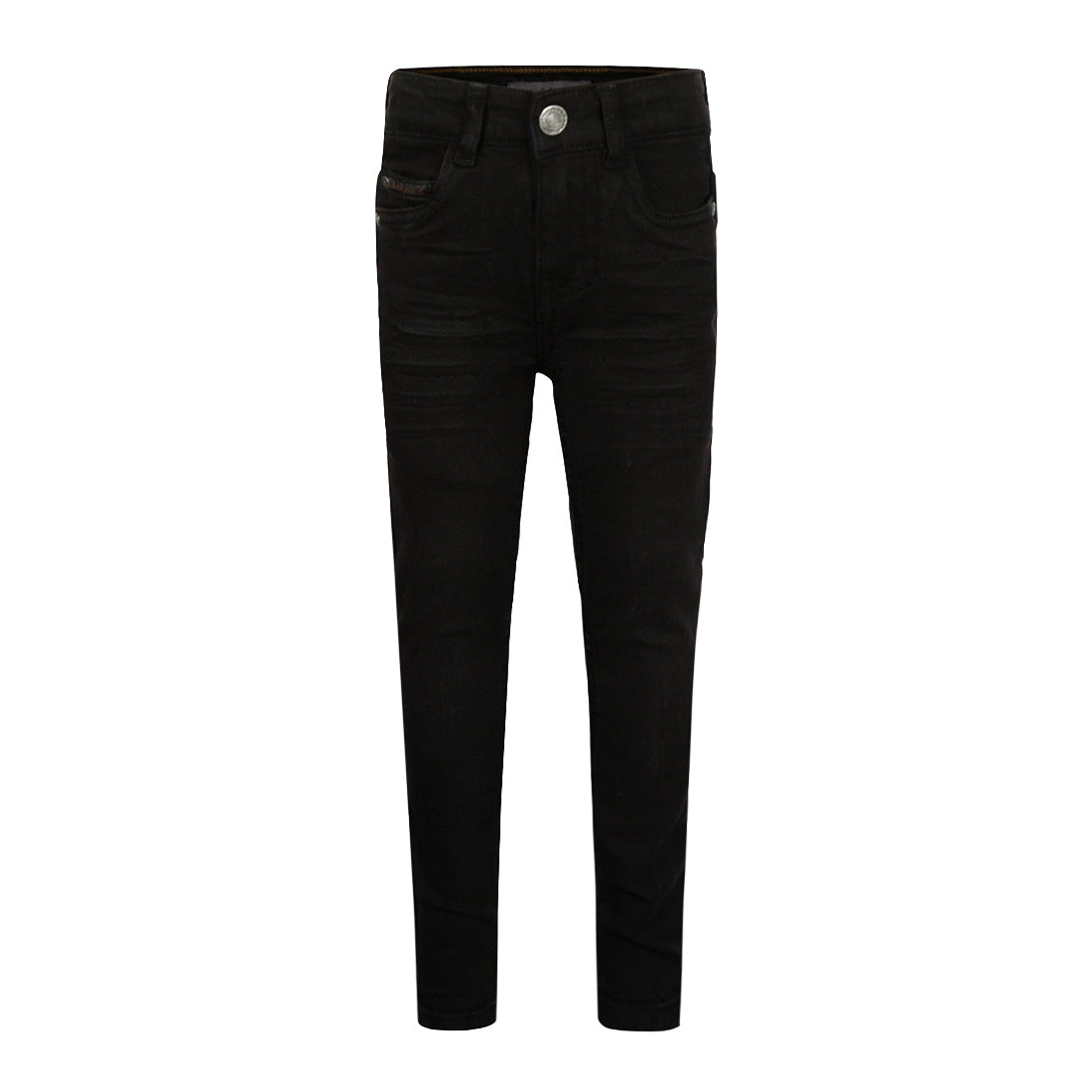 Jongens Jeans Skinny van Koko Noko in de kleur Black jeans in maat 128.