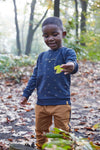 Jongens Sweater van Koko Noko in de kleur Navy in maat 128.