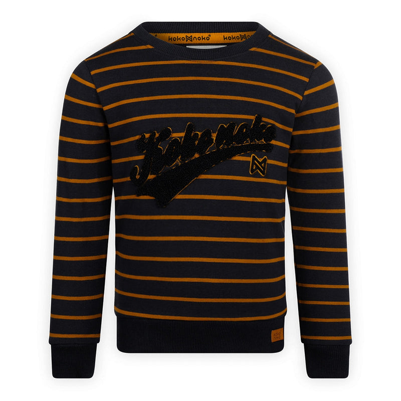 Jongens Sweater van Koko Noko in de kleur Navy in maat 128.