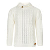 Jongens Pullover with collar van Koko Noko in de kleur  Off white in maat 128.