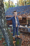 Jongens Longsleeve van Koko Noko in de kleur Dark sand in maat 128.