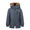 Jongens Jacket parka with hood water repellent van Koko Noko in de kleur Dark blue in maat 128.