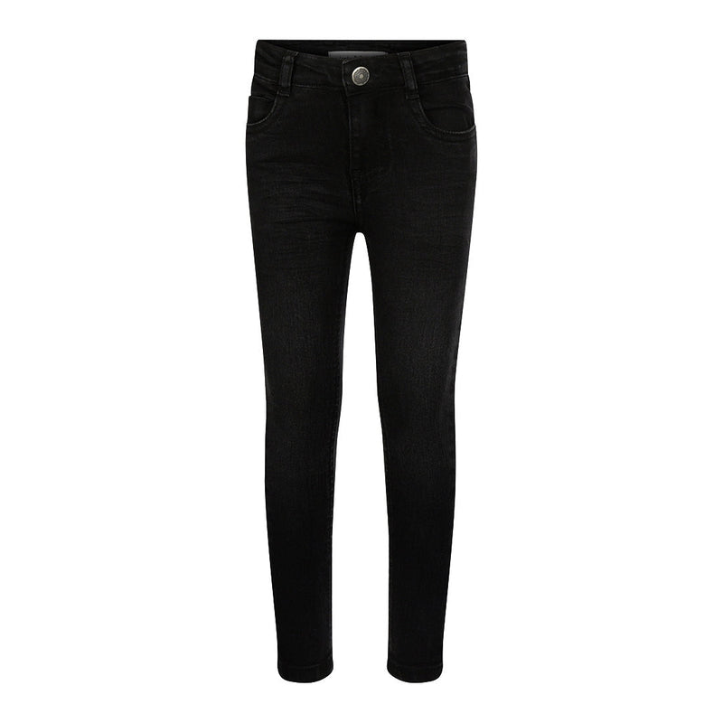 Meisjes Jeans Skinny van Koko Noko in de kleur Black jeans in maat 128.