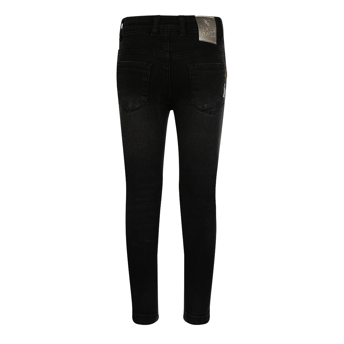 Meisjes Jeans Skinny van Koko Noko in de kleur Black jeans in maat 128.