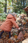 Meisjes Jacket parka with hood water repellent van Koko Noko in de kleur Rust in maat 128.