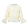 Meisjes Blouse van Koko Noko in de kleur White in maat 128.