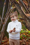 Meisjes Pullover van Koko Noko in de kleur White in maat 128.