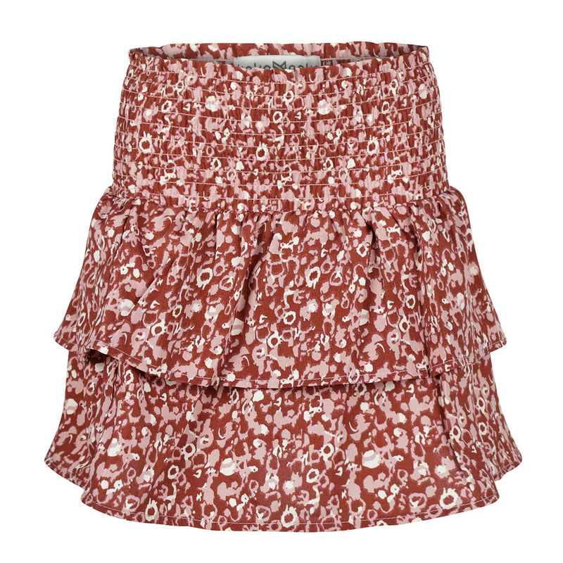 Meisjes Skirt van Koko Noko in de kleur Brique red in maat 128.