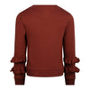 Meisjes Sweater van Koko Noko in de kleur Brique red in maat 128.