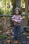 Meisjes Pullover van Koko Noko in de kleur Dusty pink in maat 128.