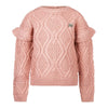Meisjes Pullover van Koko Noko in de kleur Dusty pink in maat 128.