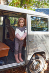 Meisjes Pullover van Koko Noko in de kleur Dusty pink in maat 128.