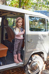 Meisjes Pullover van Koko Noko in de kleur Dusty pink in maat 128.