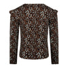 Meisjes Longsleeve van Koko Noko in de kleur Brown in maat 128.