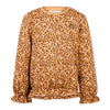 Meisjes Sweater van Koko Noko in de kleur Camel in maat 128.