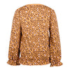 Meisjes Sweater van Koko Noko in de kleur Camel in maat 128.