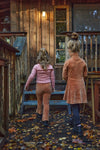 Meisjes Dress longsleeves van Koko Noko in de kleur Camel in maat 128.