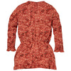Meisjes Dress SANNIE W212 van Little Levv in de kleur AOP Terra Flower in maat 116.