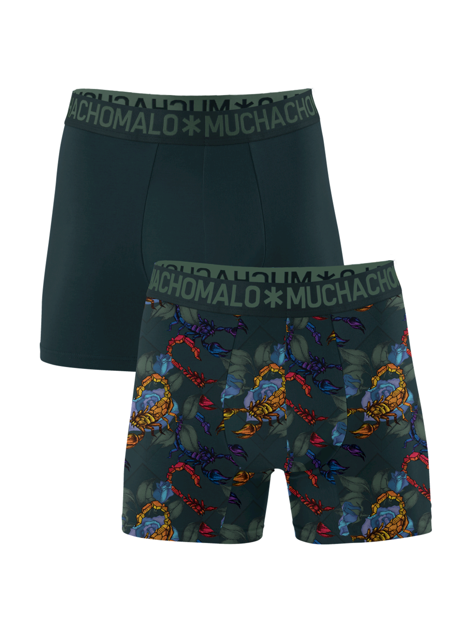Muchachomalo Boys 2-Pack Scorpio short print/solid