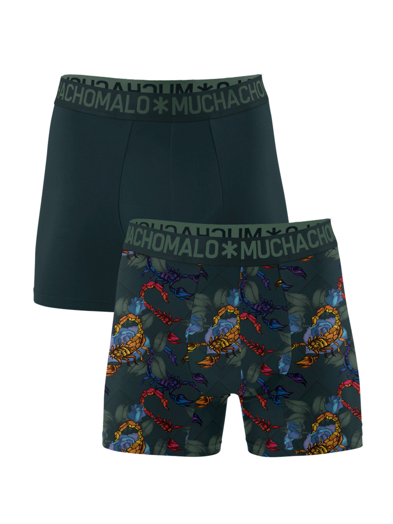 Jongens Boys 2-Pack Scorpio short print/solid  van Muchachomalo in de kleur Print/Blue in maat 176.