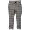 Meisjes Pants SOPHIA W211 van Little Levv in de kleur AOP Brown Check in maat 116.