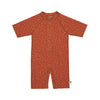 Lässig LSF Short Sleeve Sunsuit Speckles rust