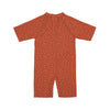 Lässig LSF Short Sleeve Sunsuit Speckles rust