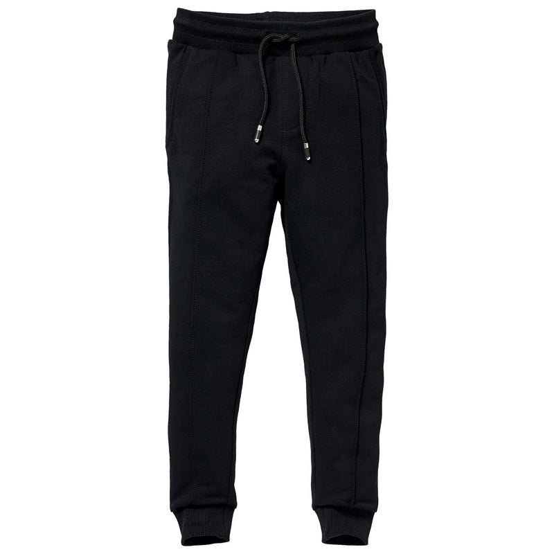 Jongens Sweatpants STIJN W212 van Little Levv in de kleur Black in maat 116.