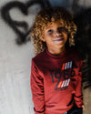 Jongens Sweater San Brown van Skurk in de kleur Brown in maat 158-164.