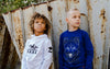 Jongens Sweater Sander Blue van Skurk in de kleur Blue in maat 158-164.