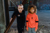 Jongens Hoodie Semmie Tangerine  van Skurk in de kleur Tangerine  in maat 158-164.