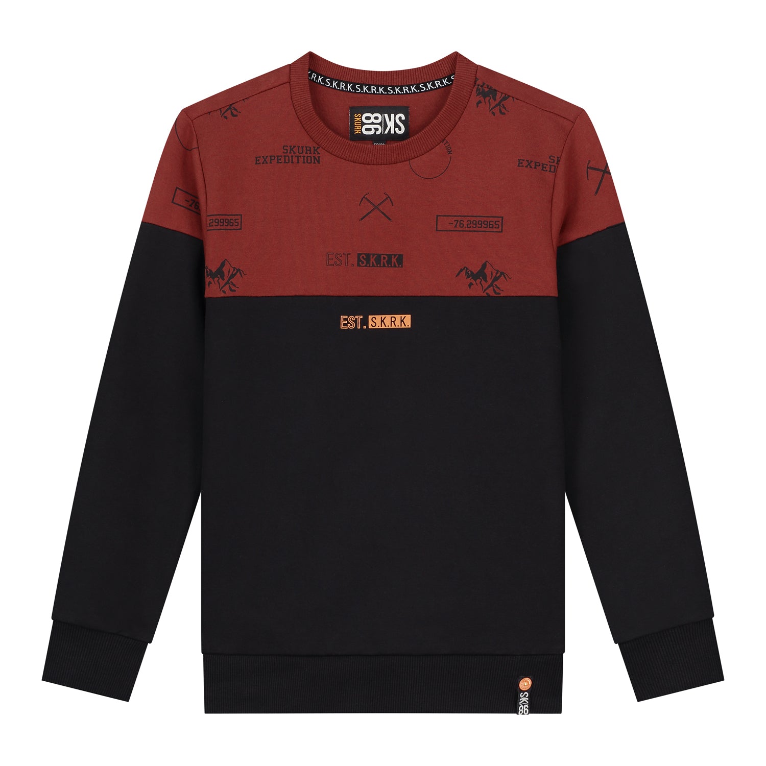 Skurk Sweater Sep Bordeaux AOP