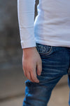 Sturdy Power stretched bleached denim